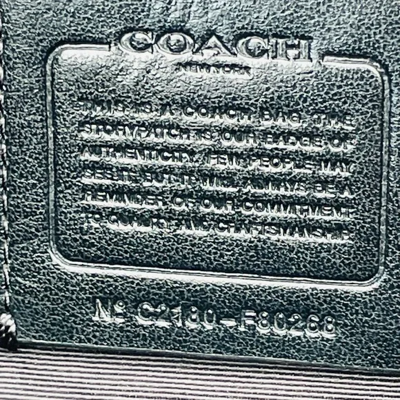 COACH Purse F80268 Hallie Shoulder Bag Tote Black Pebble Leather Gold Hardware - Picture 8 of 16